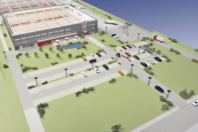 12- ECE Wittweiden - Modell Logistikhalle