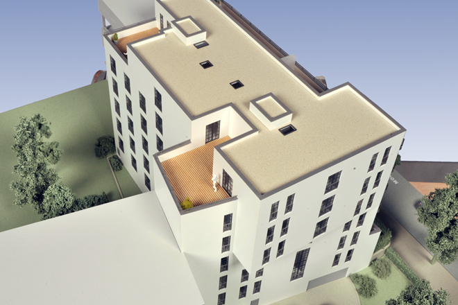 7- HochTief - Modell Wohnanlage