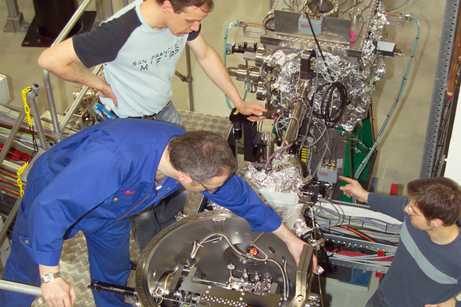 10- Desy - Experimentaufbau am Flashlaser