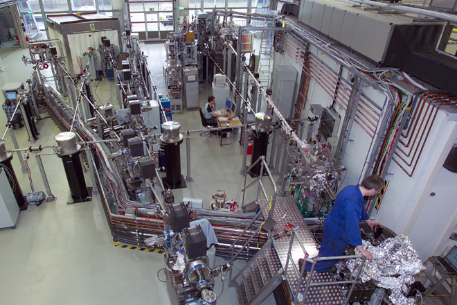 9- Desy - Experimentaufbau am Flashlaser